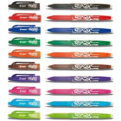 Image de Pilot Frixion Roller Ball Stylo à encre effaçable 10er Packung ohne Radierer Coloré