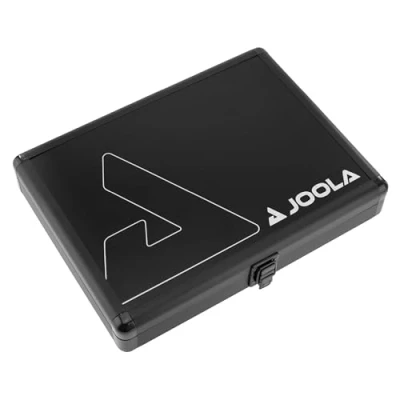 Image de JOOLA Bat Case Housse de Tennis Table en Aluminium pour 1 Raquette et 3 balles Noir 29 x 22 5,5 cm