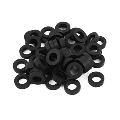 Image de Sourcingmap Lot de 50 rondelles plates en caoutchouc 12 mm OD 7 ID 3 d&#039;épaisseur pour robinet tuyau d&#039;eau