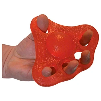 Image de Power Web Flex Grip Handtrainer Fingertrainer Unterarmtrainer: Mittel, Rot