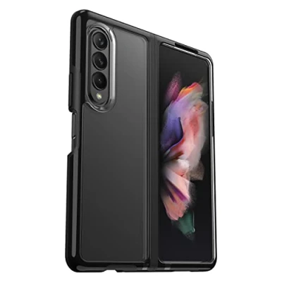 Image de OtterBox Symmetry Flex Coque pour Samsung Galaxy Z Fold3 5G, Antichoc, anti chute, élégant, supporte 2 x plus de chutes que la norme militaire, téléphones pliables, Transparent/Noir