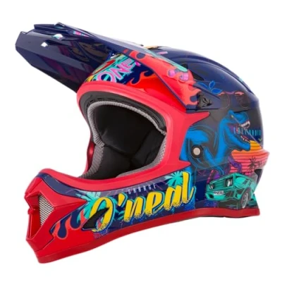 Image de O&#039;NEAL Casque de vélo Montagne Enfants VTT Coque ABS, Ventilations pour Une Ventilation et Un Refroidissement optimaux, Norme sécurité EN1078 Sonus Youth Rex Multi Taille L