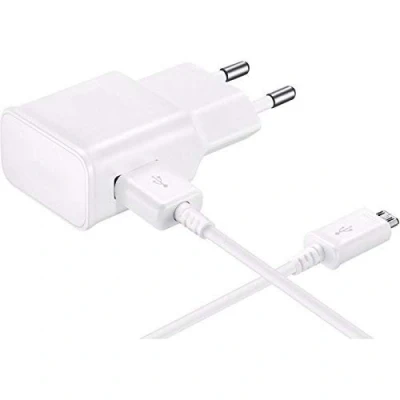 Image de Cable USB + Chargeur Secteur Blanc Compatible avec Samsung Galaxy J6 2018/J6 Plus 2018/J7 2016/J7 2017/J5 2015/J5 2016/J5 2017/J3 2016/J3 2017/J1 2016/J1 2017 1 Metre Phonillico®