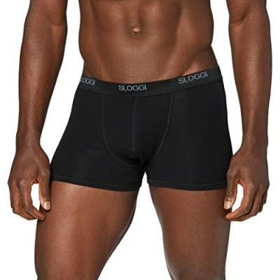 Image de Sloggi Homme Basic Short Boxer, Noir, 4 EU
