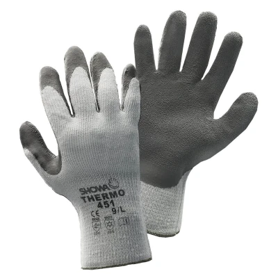 Image de SHOWA 14904 XL/10 Gant de protection gris Coton, Acrylique, Polyester