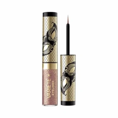 Image de Eveline Cosmetics Variete Eyeliner coloré longue durée, imperméable, résistant aux taches et à séchage rapide, avec applicateur pinceau, tenue 24 heures en 4 teintes chatoyantes