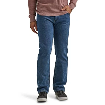Image de Wrangler Authentics Jean 5 Poches Coupe Classique, Foncé Stonewash Flex, 38 W/32 L Homme