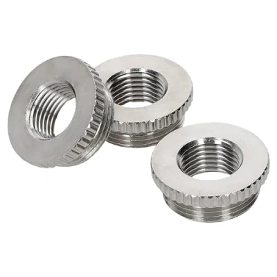Image de Kalitec D6720163 Lot de 3 réductions moletées M20/M16 en laiton I Réducteur presse étoupe Filetage intérieur M16 extérieur M20 IP68