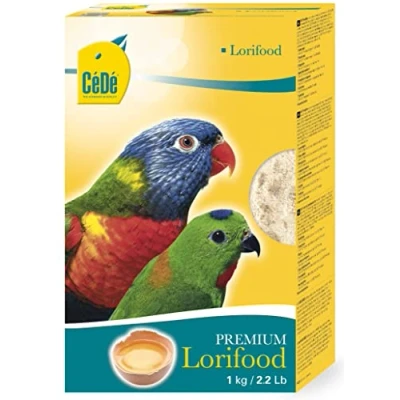 Image de CéDé, Aliment Complet pour lori loriquet Lorifood 1 kg, Nourriture Oiseaux, Aux œufs Frais, Contient des protéines de qualité supérieure, Plein vitamines
