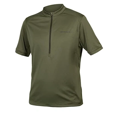 Image de Endura Hummvee Ray II Maillot de Cyclisme à Manches Courtes Homme, Vert Olive