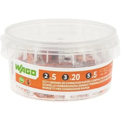 Image de Wago Pot de 30 bornes connexion automatique S221 2,3 et 5 entrées