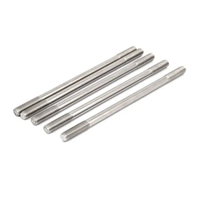 Image de sourcing map Goujon Double Extrémité Filetage 304 Inox Acier Serré Réglable Pousser Tige M10 x 200mm 5Pcs
