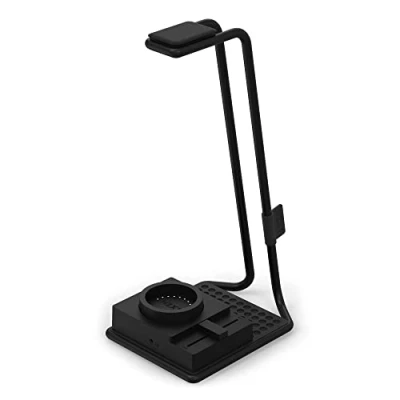 Image de NZXT Relay SwitchMix Support de casque PC gaming &amp; Mixeur audio AP USMSM B1 Noir Bascule rapide du son entre le et les enceintes qualité studio DTS 7.1