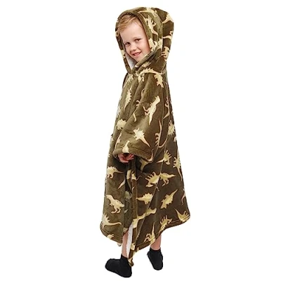 Image de Bedlam Poncho Polaire Sherpa, Vert, 75 x 92,5cm