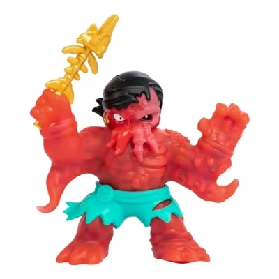 Image de Heroes of Goo Jit Zu Cursed Sea. Coffret héros, Figurine Graplock Souple et visqueuse. Son Visage Change de Couleur pour révéler sa malédiction.