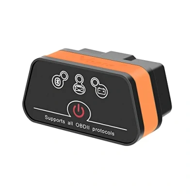 Image de vgate OBD Bluetooth, icar 2 BLE4.0 OBD2 Adapter Outils de Diagnostic Lecteur Code Voiture pour iOS, Android et Windows (Noir/Orange)