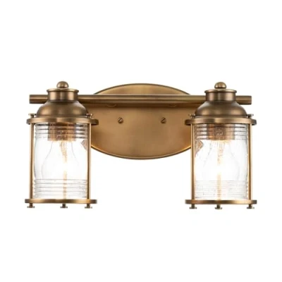 Image de KICHLER Applique salle bain Ashland Bay, 2 lampes, laiton