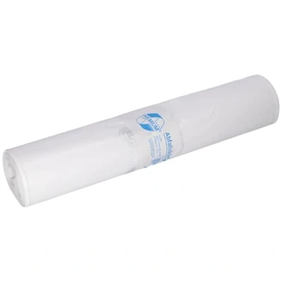 Image de Lot de 25 sacs poubelle en polyéthylène basse densité recyclé Blanc 70 l