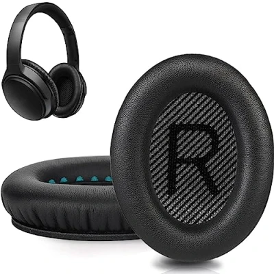 Image de QC25 Coussinets de rechange compatibles avec casques Bose QC15 / QC35 &amp; 35 ii QC2 AE2 AE2i AE2W Soundlink