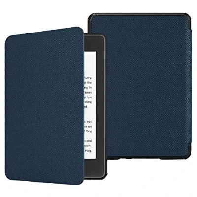 Image de FINTIE Étui pour 6&quot; Kindle Paperwhite 10ème Génération 2018 (Numéro de modèle: PQ94WIF) Coque Léger avec Auto Réveil/Veille (n&#039;est Pas 10e Gén 2019 J9G29R), Bleu Encre