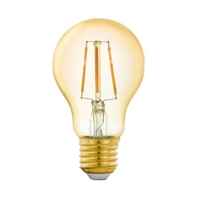 Image de EGLO connect.z Ampoule LED E27 connectée, A60, ZigBee, contrôlable par appli et commande vocale, dimmable, blanc chaud, 500 lumens, 5,5 watts, ambré, design vintage