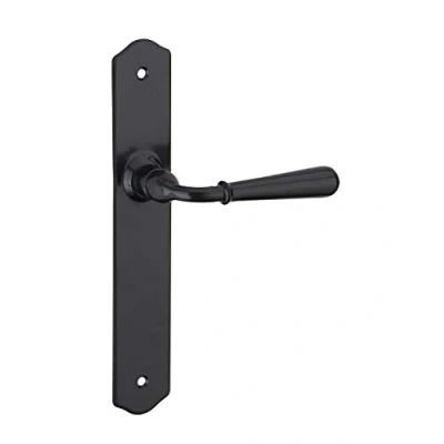 Image de THIRARD Ensemble de poignées pour porte intérieure Charon sans trou, carré 7mm, entr&#039;axes 195mm, acier patiné