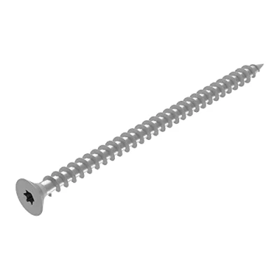 Image de SECCARO Lot de 75 vis à bois pour panneaux d&#039;aggloméré 6 x 100 mm, en acier inoxydable V2A VA A2, avec filetage complet, TX/six pans creux