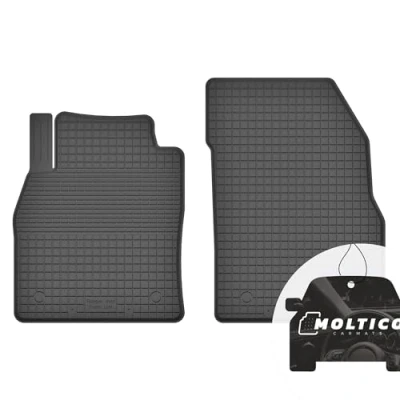 Image de Avant Tapis de Voiture Caoutchouc avec Bordure Set 2 pièces Sol Antidérapant Adapte pour Citroen C3 Aircross partir 2017