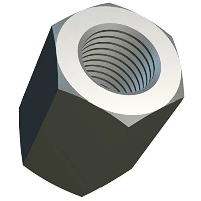 Image de M6 Ecrous d&#039;Accouplement Hexagonaux (18mm 10mm) Filetage Femelle Acier Zingué Long Ércrou Hexagonal Connecteurs de Noix (Paquet 50) Hauteur 18mm