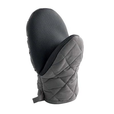 Image de douceur d&#039;intérieur, Gant Pince (24.5 x 14.5 cm) Cuistot Anthracite, Polycoton Finition Neoprene