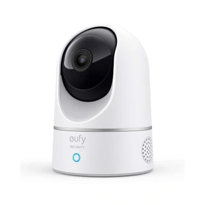 Image de eufy Security Indoor Cam 2K Pan &amp; Tilt Camera Surveillance WiFi, caméra intérieure, Détection des Humains et Animaux par l&#039;IA, Assistants Vocaux, Carte microSD Requise(reconditionné)