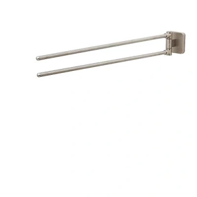 Image de Tiger Onu, Porte Serviette à Deux Barres, Acier Inoxydable Brossé