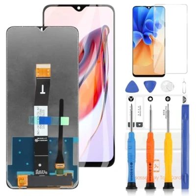Image de LADYSON Écran LCD pour Xiaomi Redmi 12C 22120RN86G 22120RN86I Tactile Digitizer Assemblée Affichage Remplacement avec Outils(6.71&quot; Noir)