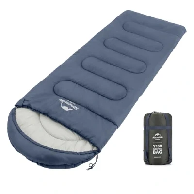 Image de Naturehike Sac de Couchage Compact 3 Saisons,Confortable Surdimensionné 220x85cm adapté Adultes,Combiner dans Un 2 Personnes,Ultra léger Portable,avec Compression