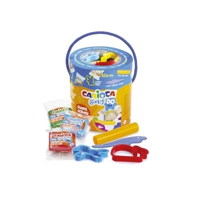 Image de Carioca Set créatif pour bébé Comprenant 8 pâtes à Modeler Baby Do de 40 g + 6 Outils Contient du blé 14 pièces