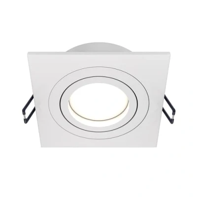 Image de MAYTONI Éclairage encastrable Atom Moderne, spot encastré, blanc, aluminium, carré, excl. 1XGU10 50W