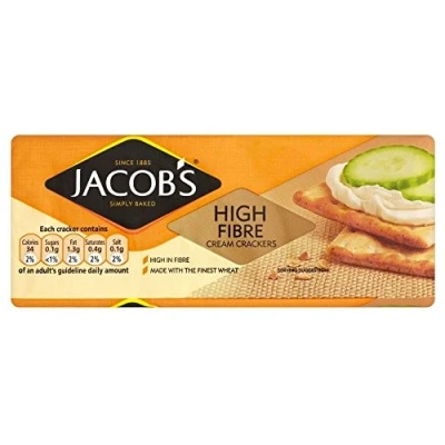 Image de Jacob&#039;s High Fibre Cream Crackers (200g)