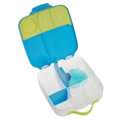 Image de b.box Boite à Déjeuner Enfant Repas Compartiments (4, dont 2 Étanches) Grande Lunch Box avec Séparateur Amovible, Poche de Gel Réfrigérant Idéale pour l&#039;École 3 ans et + L