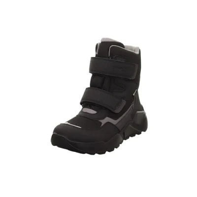 Image de Superfit Rocket Bottines à lacets pour enfants, Taille: 36, Schwarz/hellgrau Imitation cuir/textile