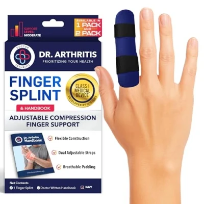 Image de Attelle de doigt à déclenchement développée par les médecins pour l&#039;arthrite et la récupération des blessures, support préhension outil redressement, cassé qui convient