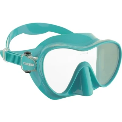 Image de CRESSI F1 Mask Aquamarine Masque sans Cadre pour la Plongée et Le Snorkelling, Aguamarine, Taille Unique, Unisex