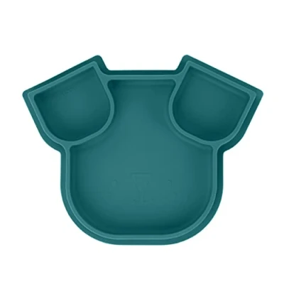 Image de Babymoov Assiette silicone compartimentée ISY PLATE Chien bleu