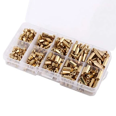 Image de 300pcs M3 Laiton Hex Colonne Entretoise Entretoise, Entretoises Vis Écrou Assortiment Kit Pour Carte Mère DIY