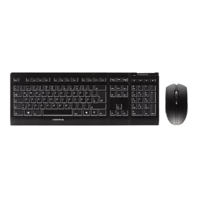 Image de CHERRY B.UNLIMITED 3.0 Ensemble clavier et souris sans fil 2.4 GHz Disposition R U noir
