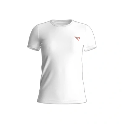 Image de Guess MINI Triangle TEE Tshirt basique, Femme, Taille: 3XL, Pure white