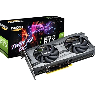 Image de Inno3D NVIDIA GeForce RTX 3060 Twin X2 OC, 8 Go, GDDR6, Carte Graphique 128 Bits