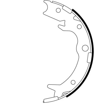Image de TEXTAR 91062800 Mâchoires De frein à main sans levier du HONDA: CR V 2, Accord 7 Tourer, FR