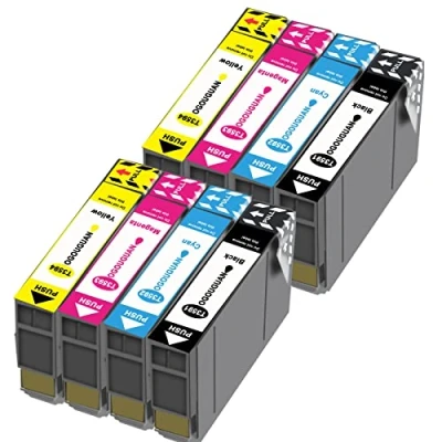 Image de HALLOLUX 35XL Multipack Cartouches d&#039;encre Remplacement pour Epson 35 XL Workforce Pro WF 4725DWF 4720DWF 4740DTWF 4730DTWF 4725 4720 4730 (Noir Cyan Magenta Jaune)