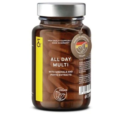 Image de Multivitamines et Minéraux Complexe 30 précieuses Vitamines A Z, Mineraux &amp; Extraits de Plantes All In One Premium Multi Vitamine pour Femme Homme Naturel Végétalien