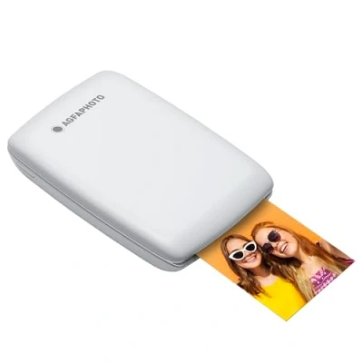 Image de AgfaPhoto Mini P.2 Imprimante Portable Zink pour Photos Instantanées Impression Facile et Rapide Photo 75 x 50 mm sans Encre Smartphones Tablettes